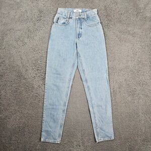 Armani Exchange AX Vintage 90s High Rise Tapered Mom Jeans Light Wash Blue 0R